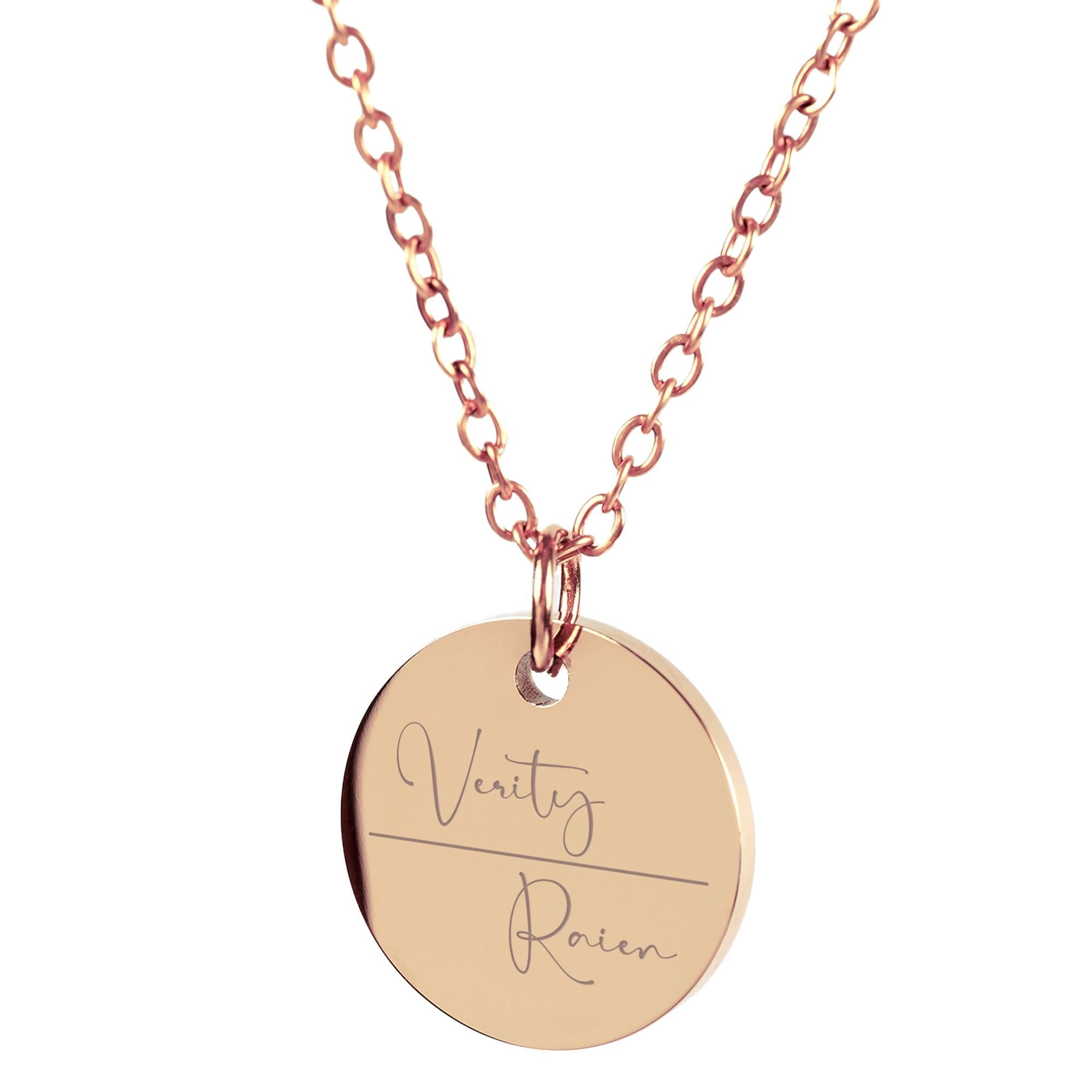 ELAINE – Ovale Kette mit 2 Initialen | Jetzt gravieren | Aurelyn