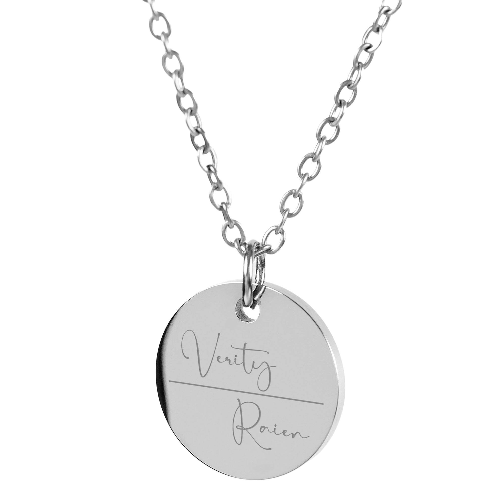 ELAINE – Ovale Kette mit 2 Initialen | Jetzt gravieren | Aurelyn