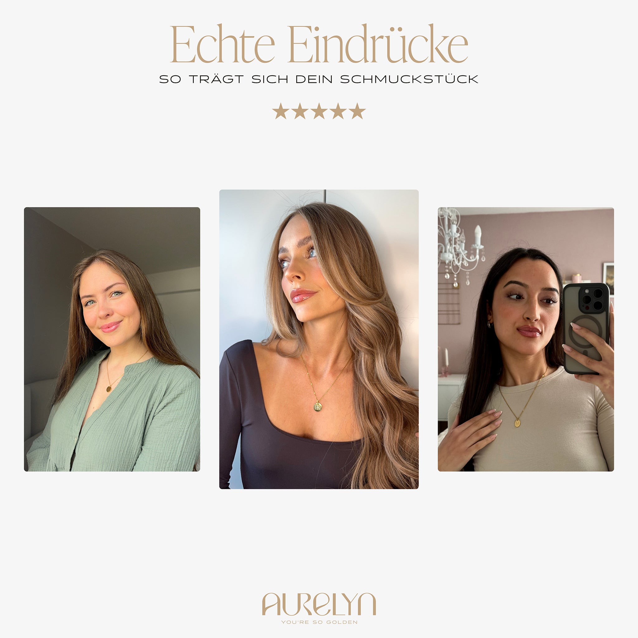 RHIANNON – Monogrammkette mit ovalem Anhänger