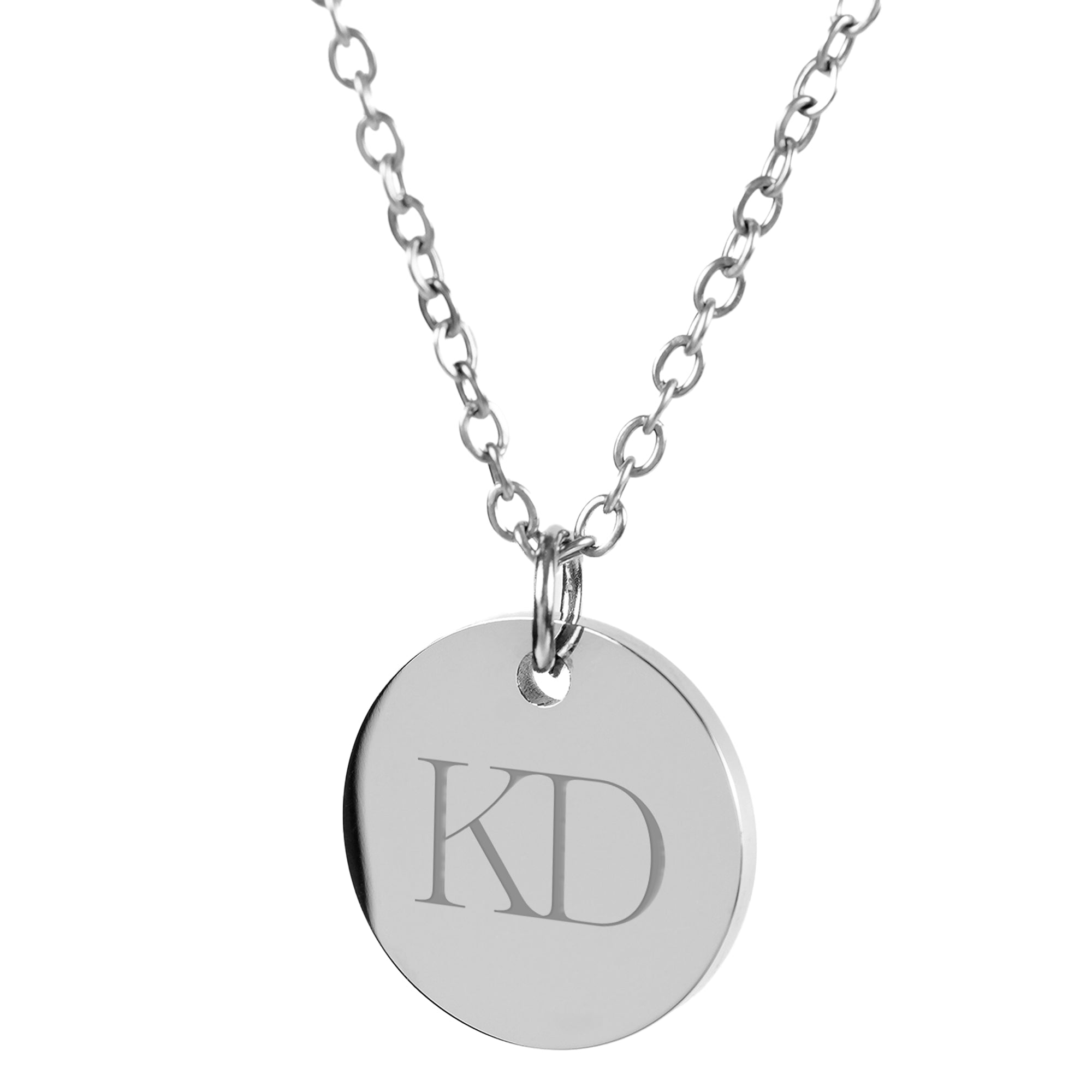 KAILEY – Initialenkette mit rundem Anhänger