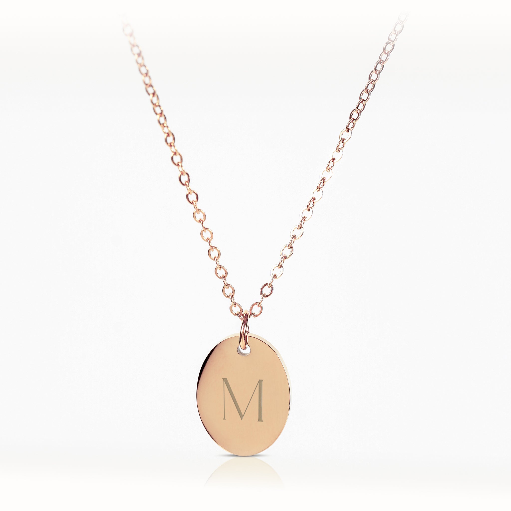 RHIANNON – Monogrammkette mit ovalem Anhänger