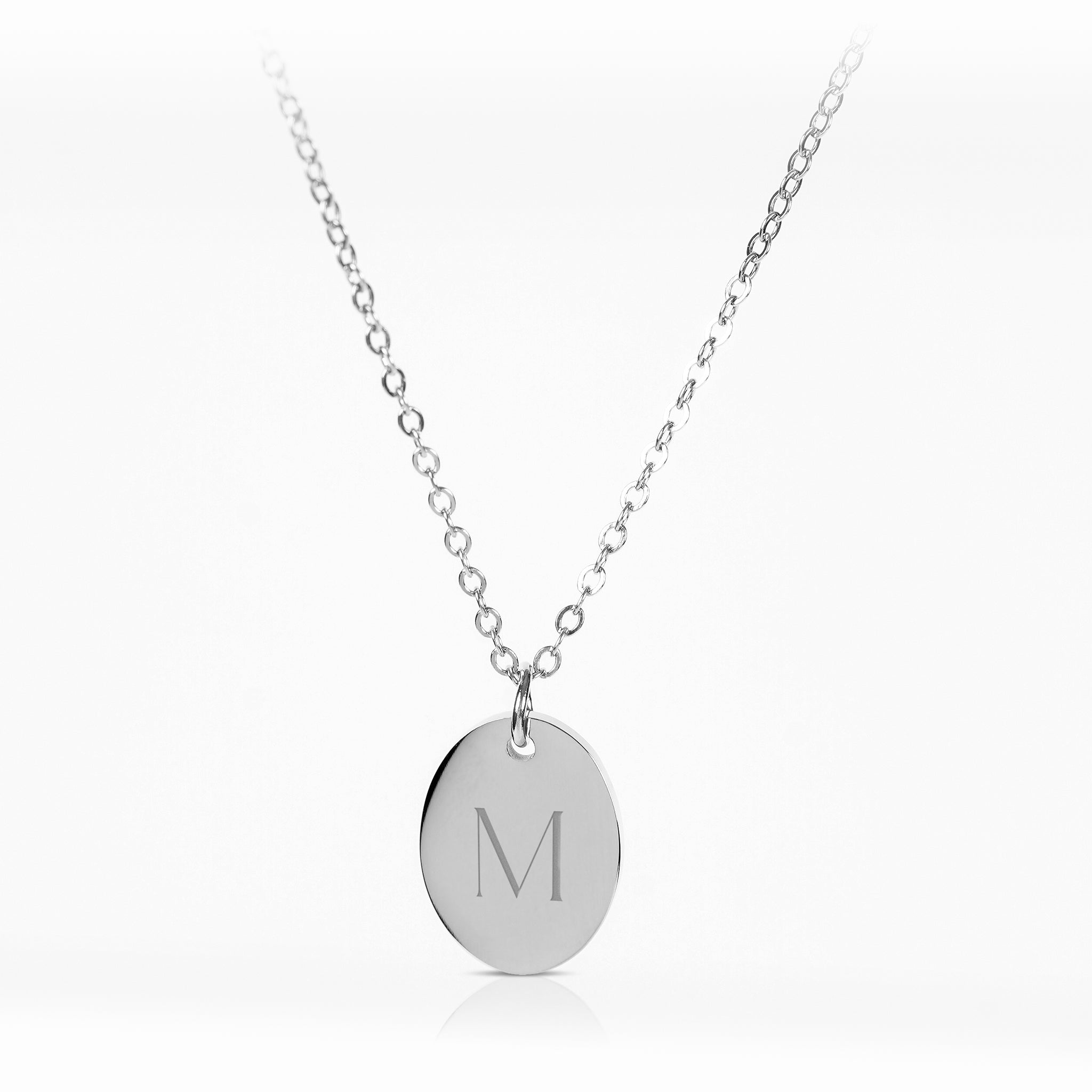 RHIANNON – Monogrammkette mit ovalem Anhänger