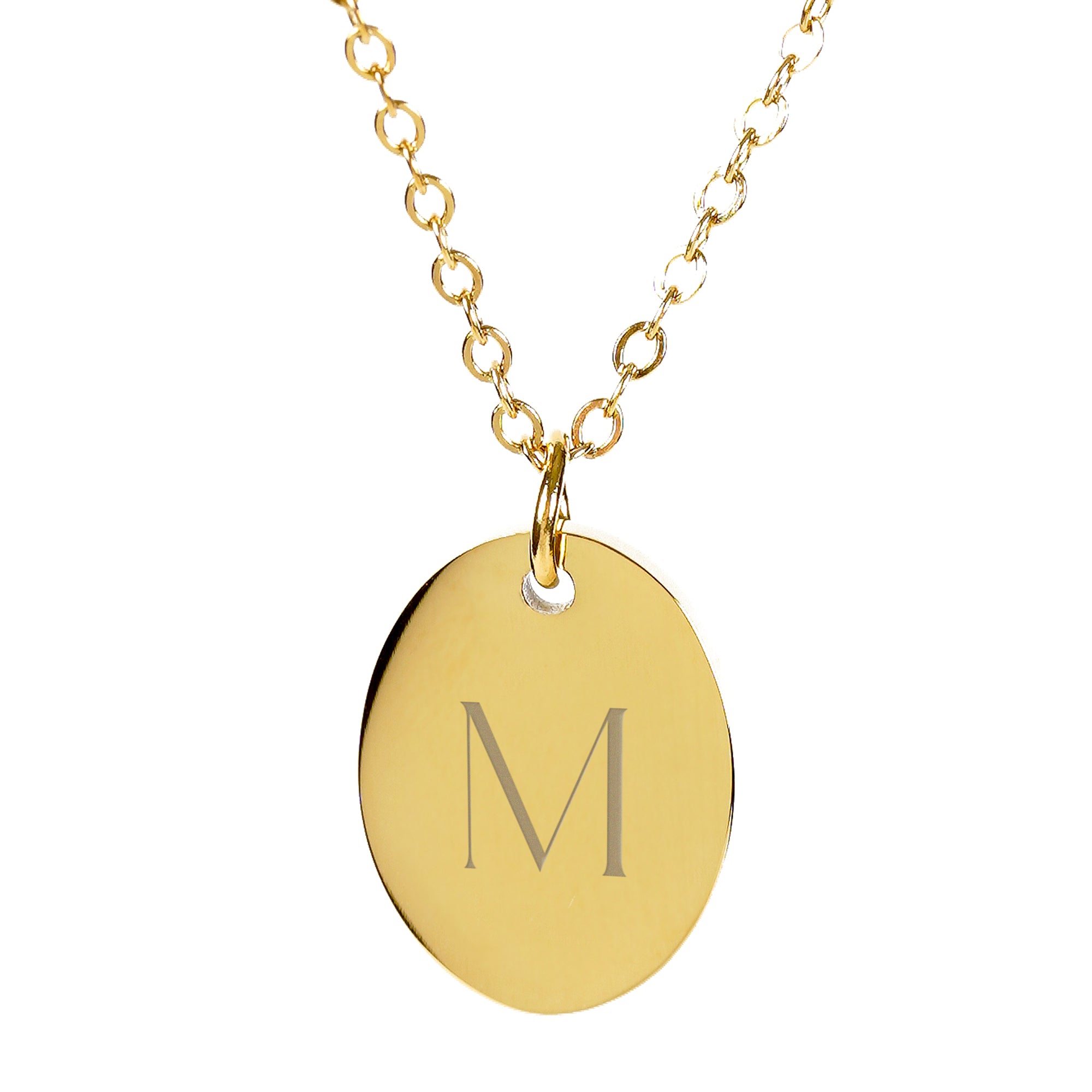 RHIANNON – Monogrammkette mit ovalem Anhänger