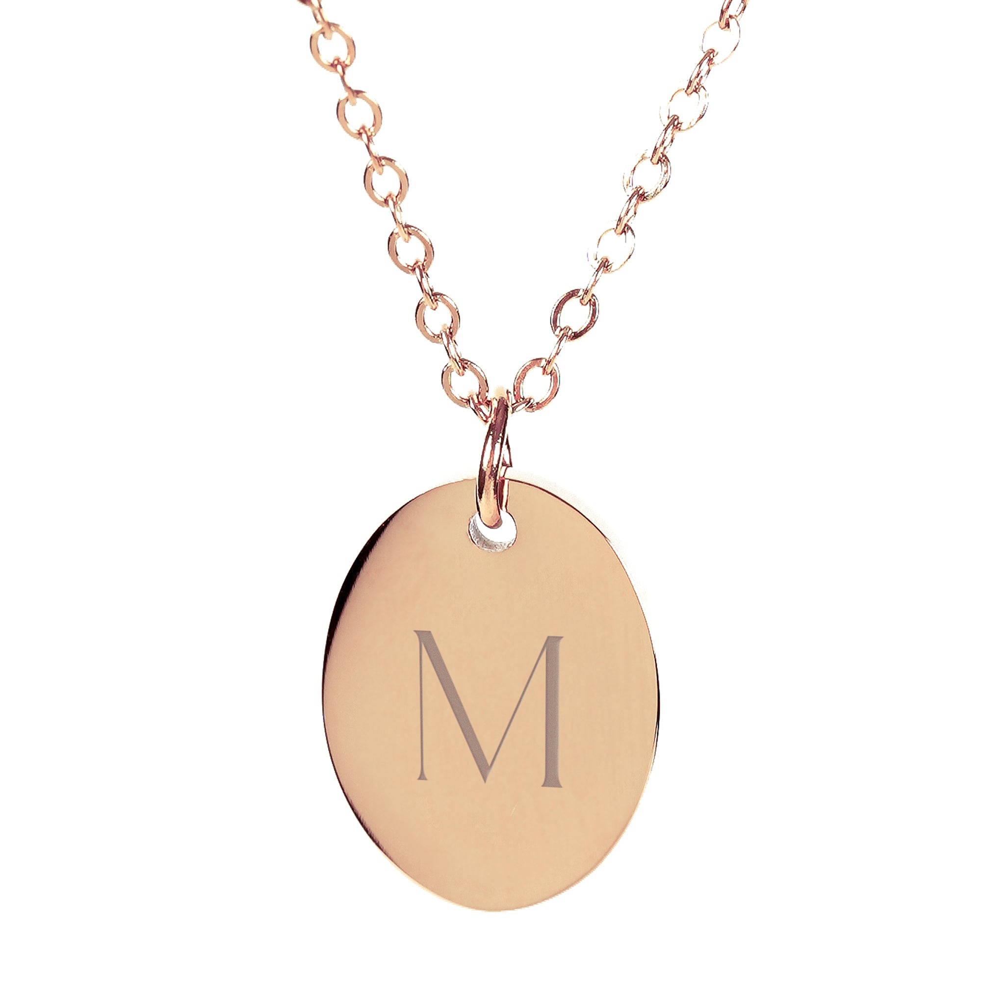 RHIANNON – Monogrammkette mit ovalem Anhänger