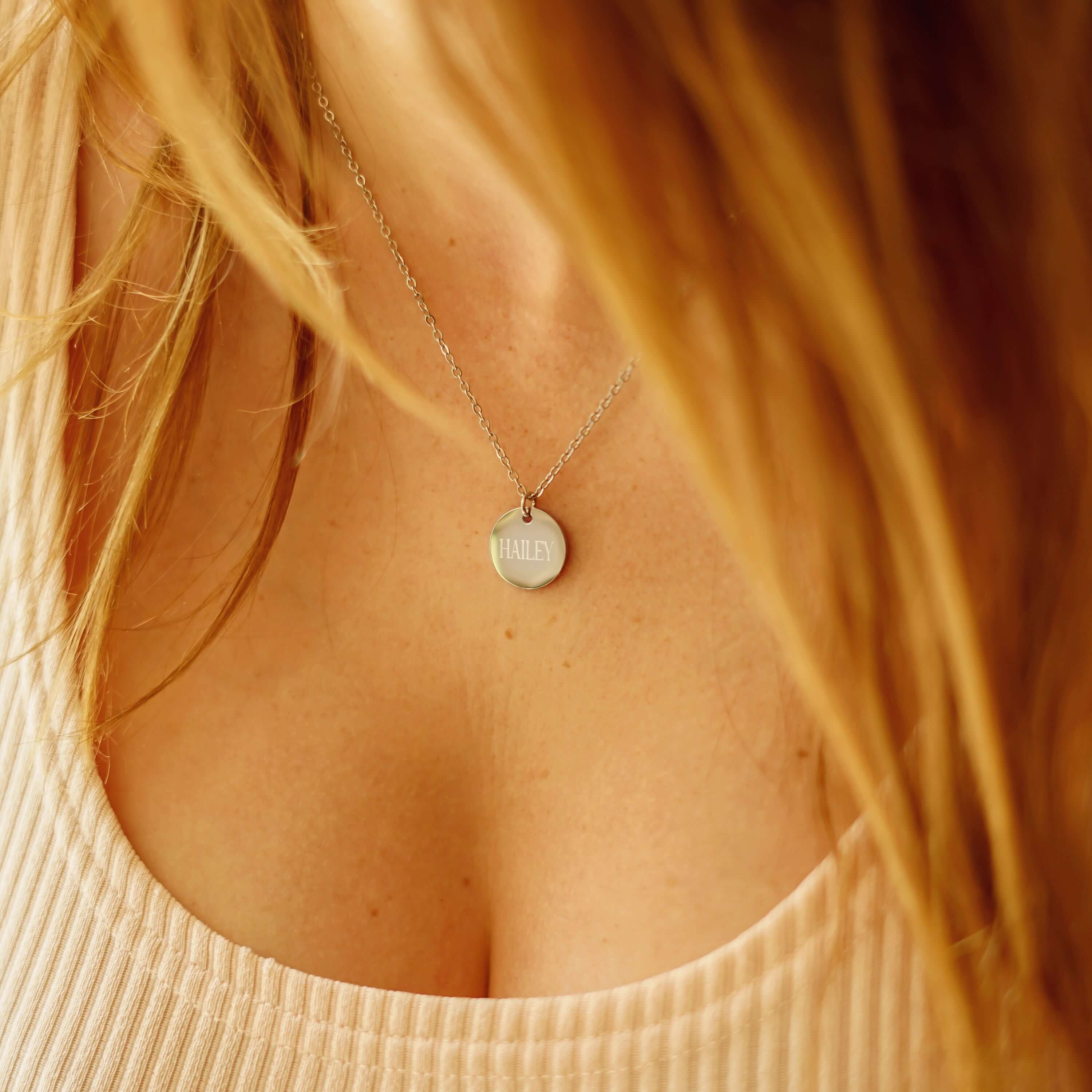 ELAINE – Ovale Kette mit 2 Initialen | Jetzt gravieren | Aurelyn