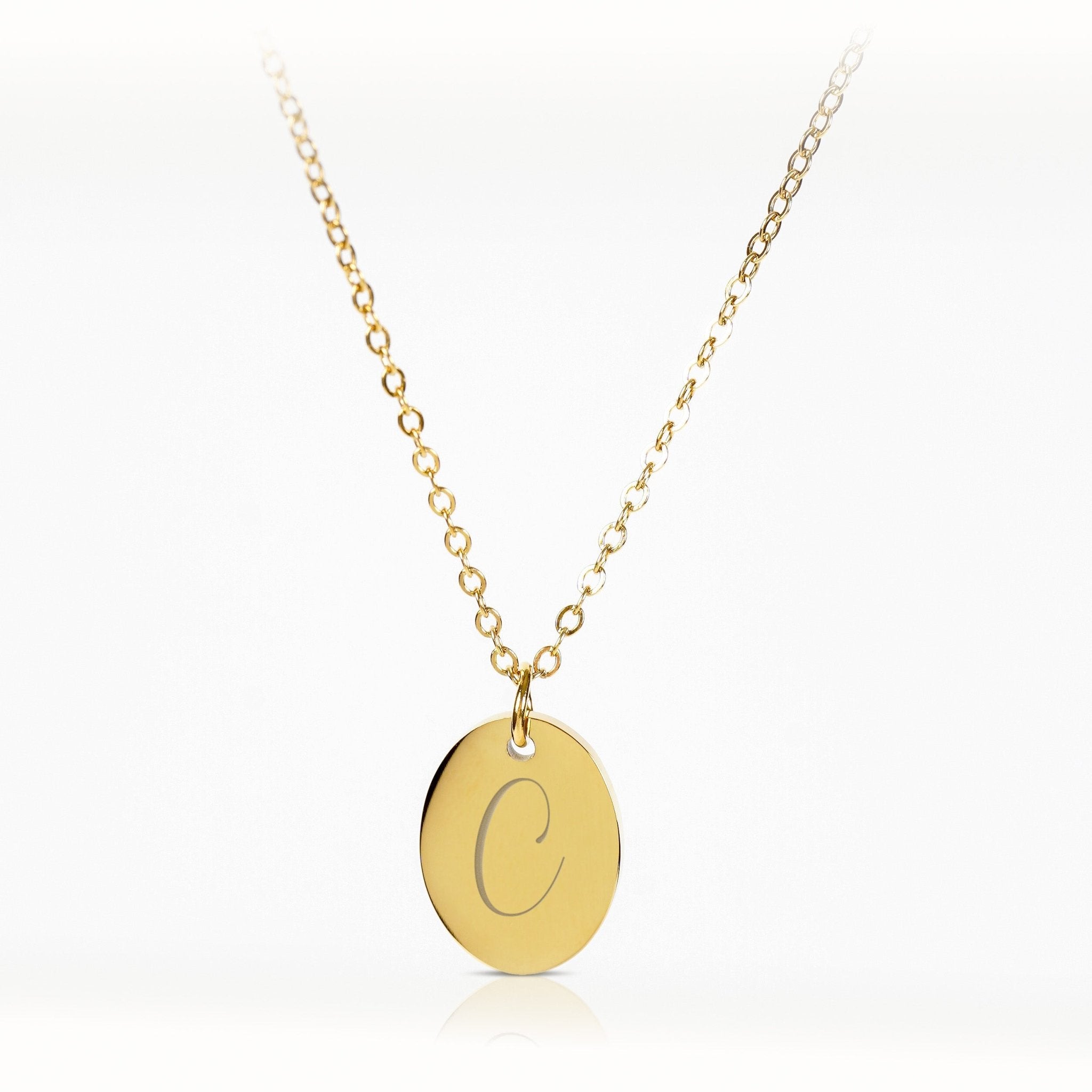 CALISTA – Monogrammkette mit ovalem Anhänger