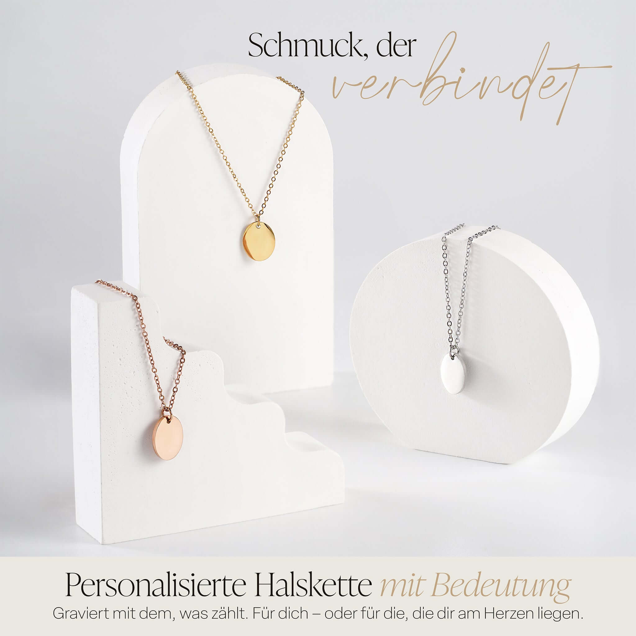 RAYA – Namenskette mit ovalem Anhänger